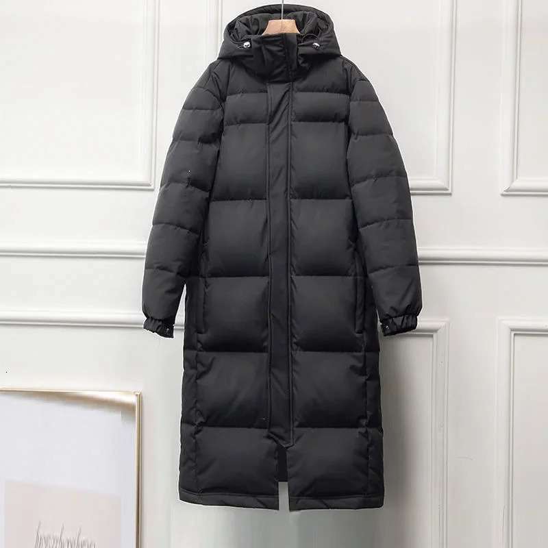 Hooded Coat For Women Autumn Warm Thick Long Puffer Winter Ladies Down Jackets Couple Models Men And Parka Quilte L50 241115
