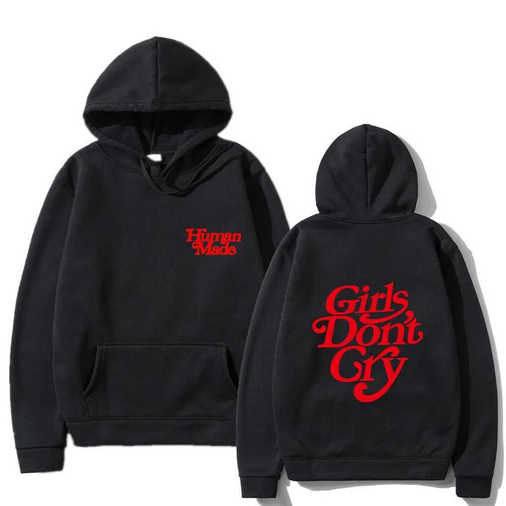 Men's Hoodies Sweatshirts Girls dont cry men make hoodies sweaters mens fashion letters printed casual Japanese shirts hoodies sports shirts T241114