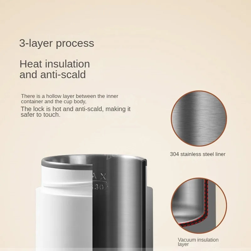 Portable Electric Kettle Thermal Cup Coffee Travel Water Boiler Temperature Control Smart Thermos 241115 W260226