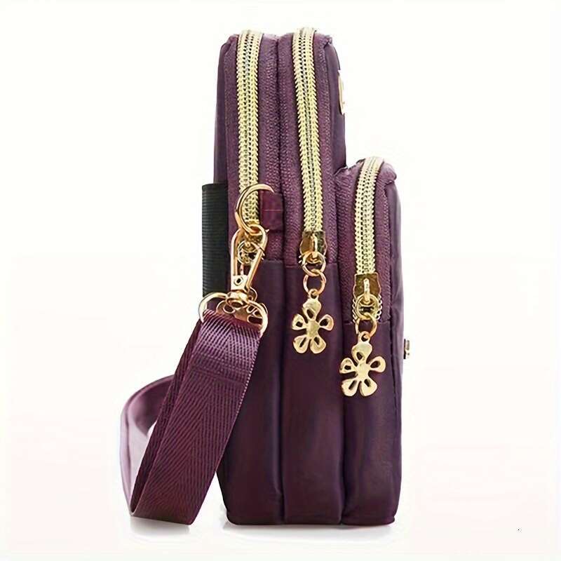 2025S Designer S New Model Mini Black Crossbody Phone Bag With Adjustable Shoulder Strap Golden Charm And Stylish Design