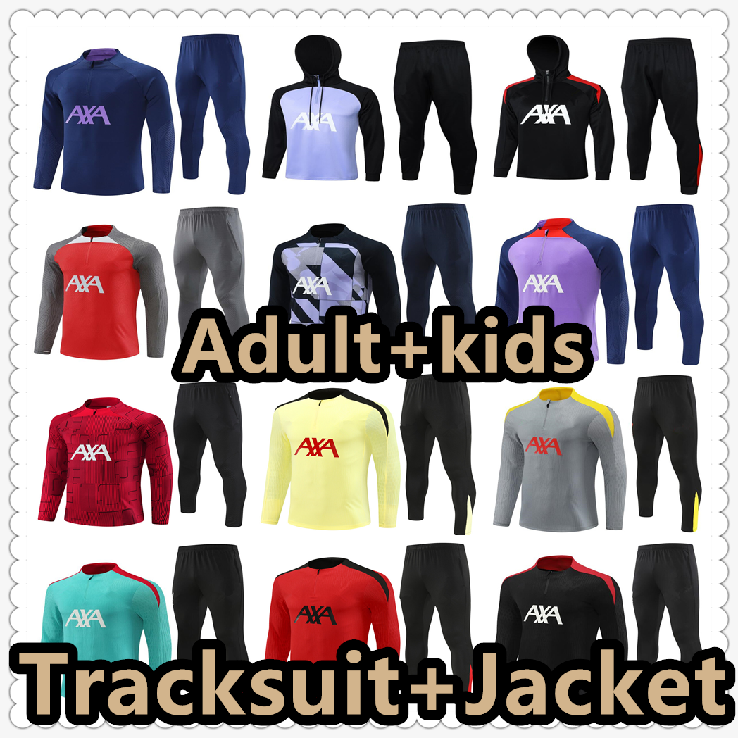 21 22 23 2425 tracksuit soccer jersey shirt football jerseys training suit jacket 22 2023 2024 2025 chandal futbol survetement foot maillot de Adult sets and kids kit