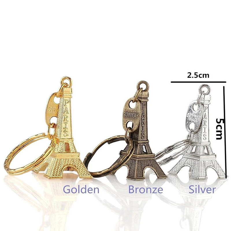 30/60/120 Eiffel Tower Zinc Keychains 3D French Souvenir Gift Keychains Small Gift Keychains 241115