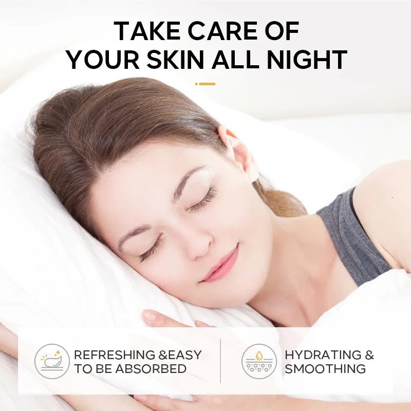 100 pcs LAIKOU Moisturizing Sleeping Mask Sakura Snail Seaweed Centella Face Mask Tendering Nourishing Oil-control Skin Care 241115