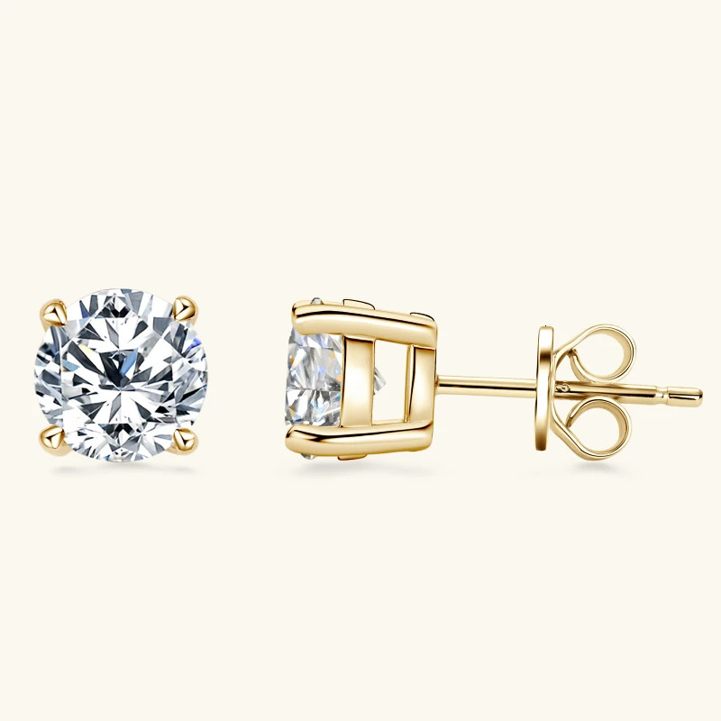 18k Gold Plated 3.0CTW D Color Diamond Jewelry Set Womens Silver 925 Chain Pendant Necklace Screw Earring Set Gift 241115