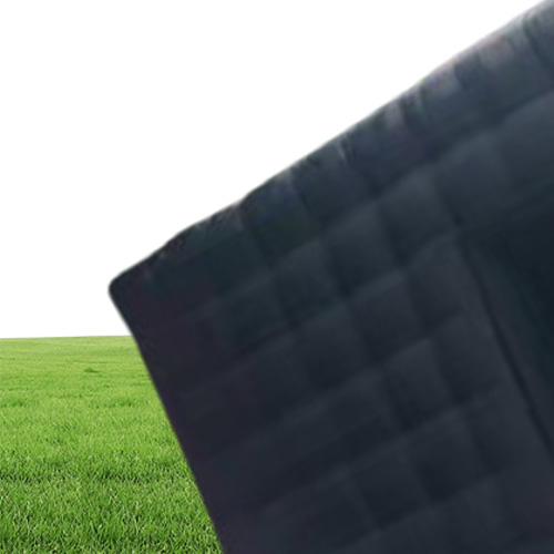 New arriver black 8x8x38m black cube tent inflatable cubic marquee house square party cinema building customized