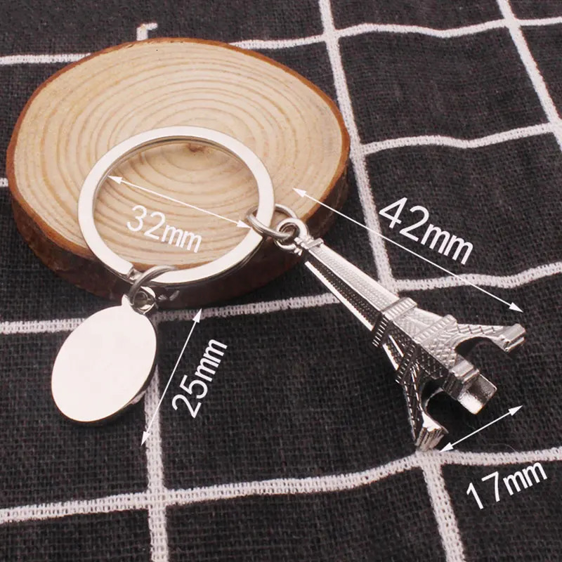 100Pcs Paris Eiffel Iron Chain Chaveiro Tower Keychain Llavero Keychain La Tour Eiffel Porte Clef Keyholder Keychain Gift 241115