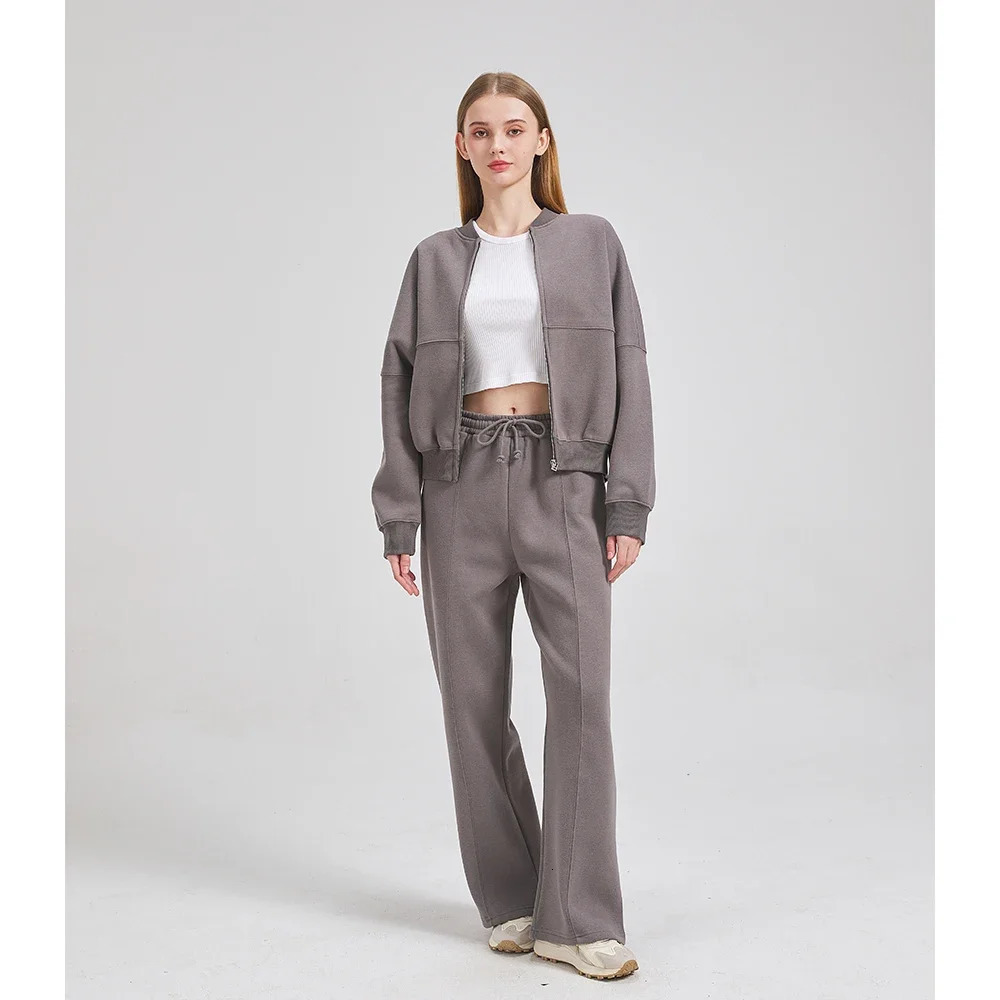 TRAF ZR Zipper Cardigan Sets To Dress Woman Tracksuit Suits Fall Outfit Baggy Pants Clothing Long Sleeve Sportswear 240402