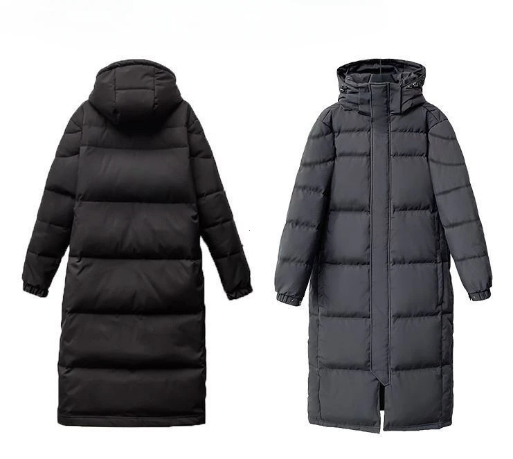 Hooded Coat For Women Autumn Warm Thick Long Puffer Winter Ladies Down Jackets Couple Models Men And Parka Quilte L50 241115