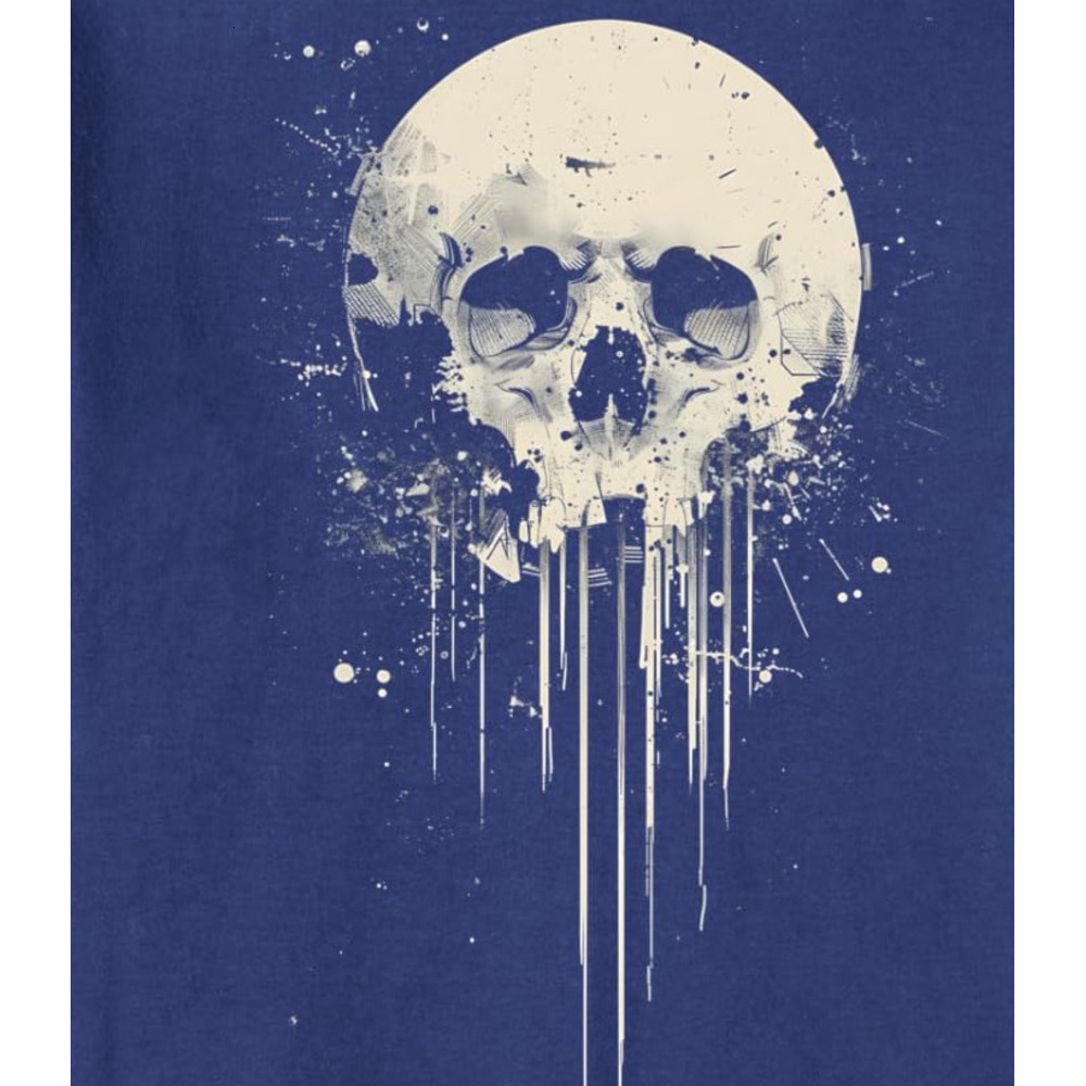 Long Sleeve Shirts for Men sweatshirt Skull Art Graphic Design Distressed Style Halloween Costume Sweatshirt T shirt Tee Streetwear Casual tops clothe