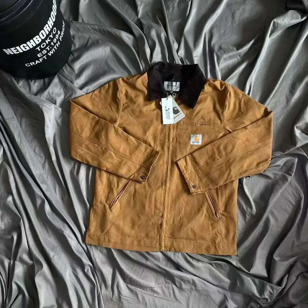 Jackets For Men New Classic Bottom Rutte Washed Vintage Jacket Workwear Canvas Coat Casual Safari Style Varsity