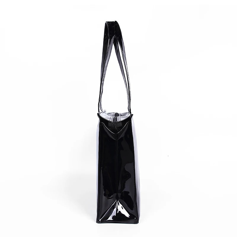 Horizontal Edition PVC Reusable Shopping Bag Eco-friendly London Lady Shopper Bag Large Capacity Waterproof Handbag Shoulder Bag R250327