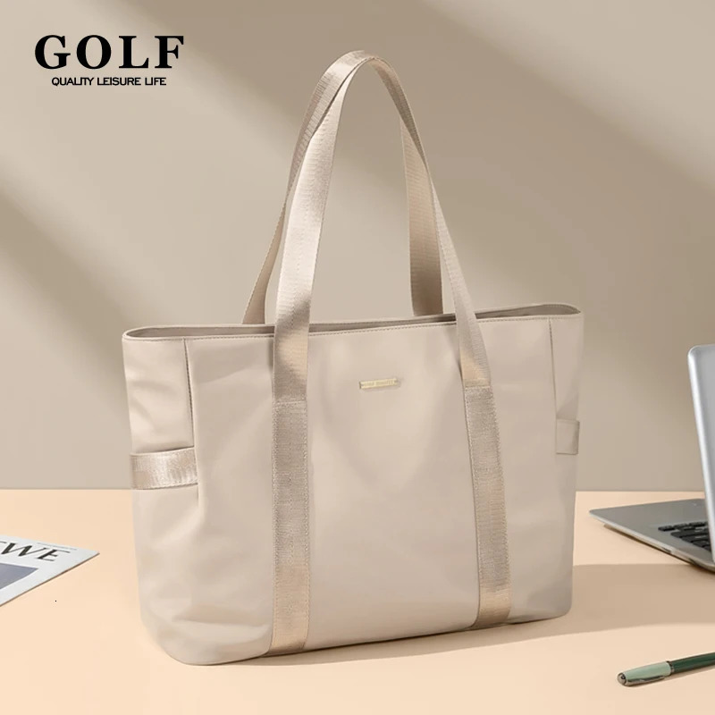 GOLF Tote Bag Women Elegant Ladies Shoulder Bags For Work 14 Inch Tote Bags With Zipper Compartments Bag Large Capacity 241114
