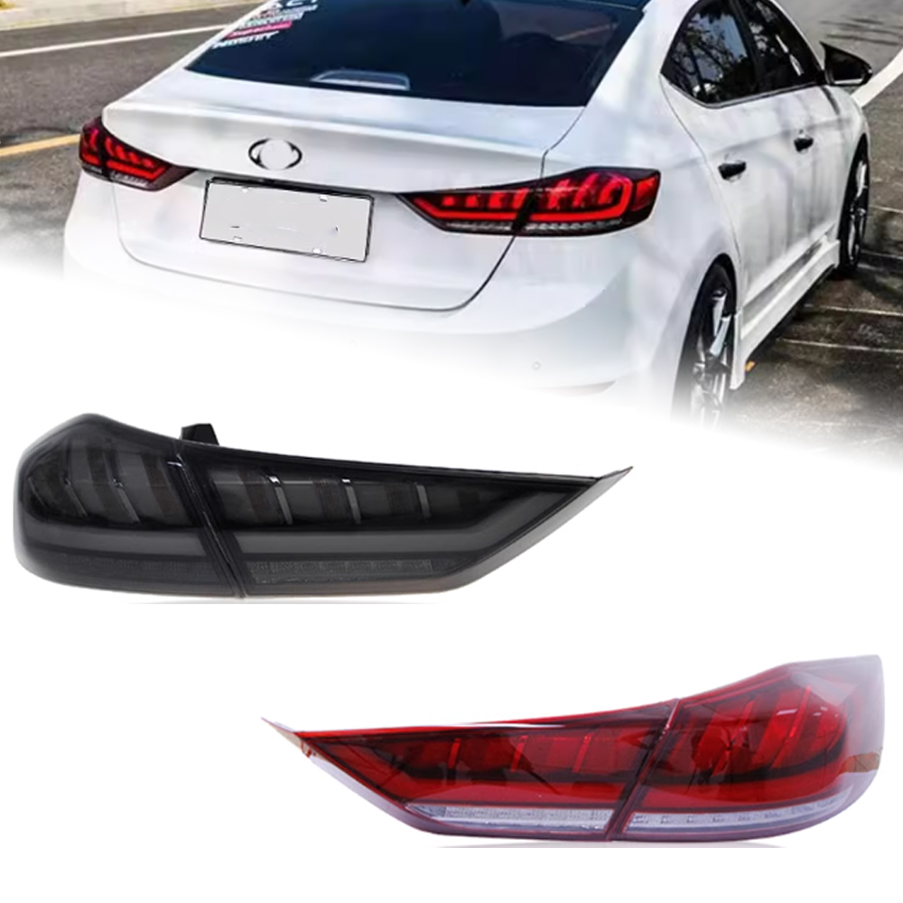 For Hyundai Elantra 20 16-20 19 LED Tailights Turn Signal Light Brake Lights Driving Lamp Reversing Lamp Rear Lamp
