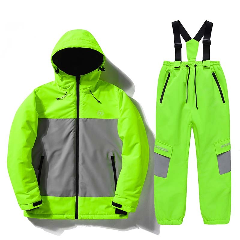 2025 Winter Snow Sports New Woman Skiing Suits Windproof Waterproof Hooded Zipper Ski Sets Polyester Outdoor Breathable Suites