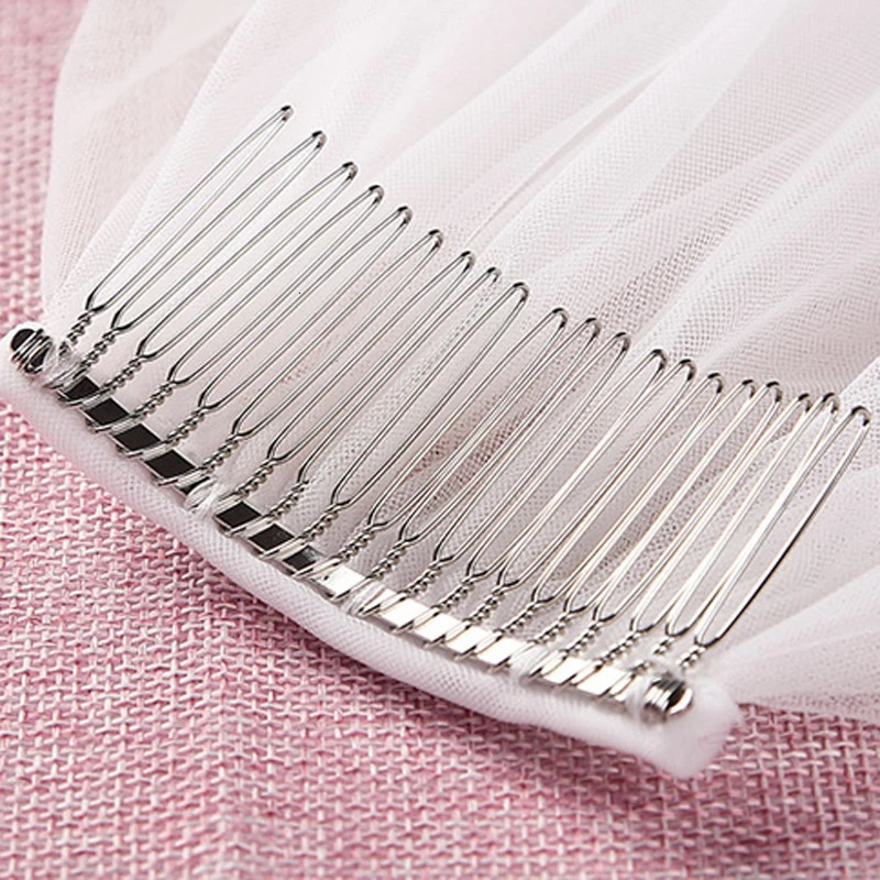 4m 5m single-layer wedding veil with comb white lace edge bridal veil ivory application cathedral wedding veil 241115