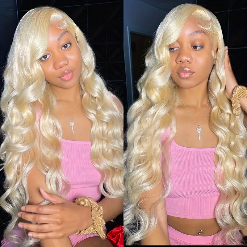 180Density 613 Hd Lace Frontal Wig front Straight Lace Front Simualtion human hair Wigs For Black Women Synthetic Wig Long Cosplay Preplucked