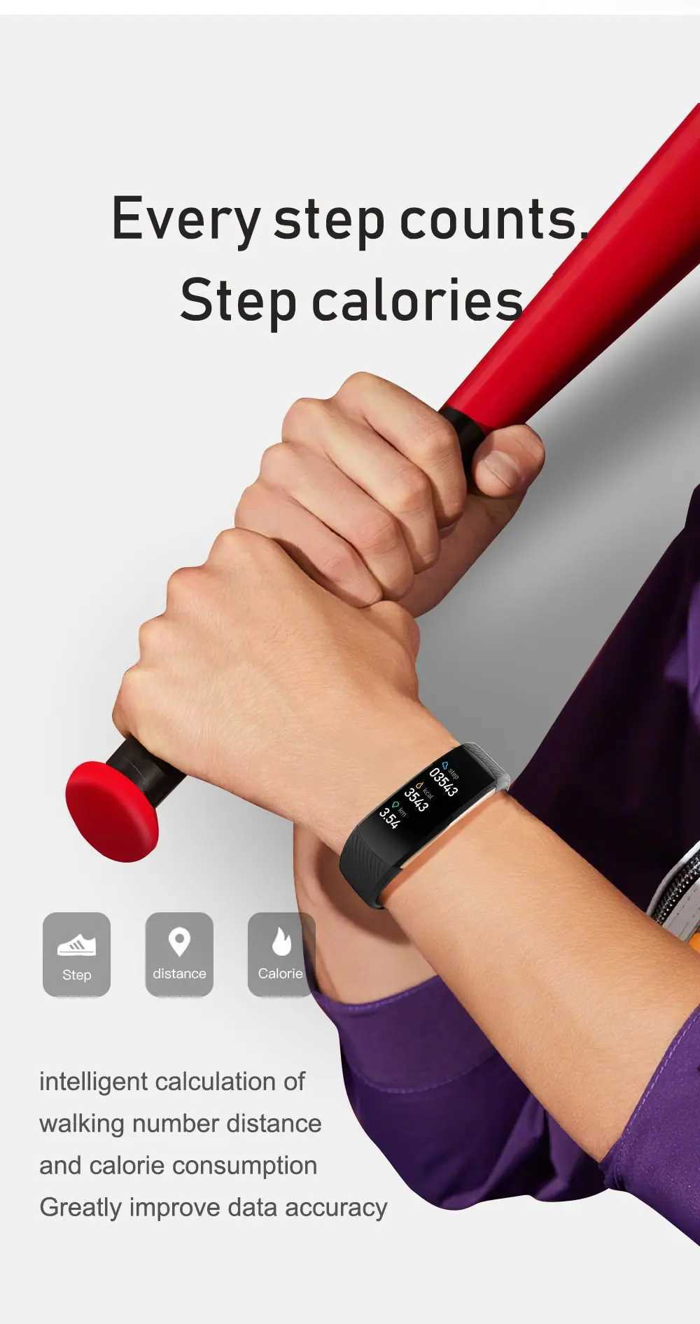 Smart Watch 0.96 inch Fashion Fitness Tracker Activity Rate Sleep Health Exercise Bracelet Mens Watch Y241114