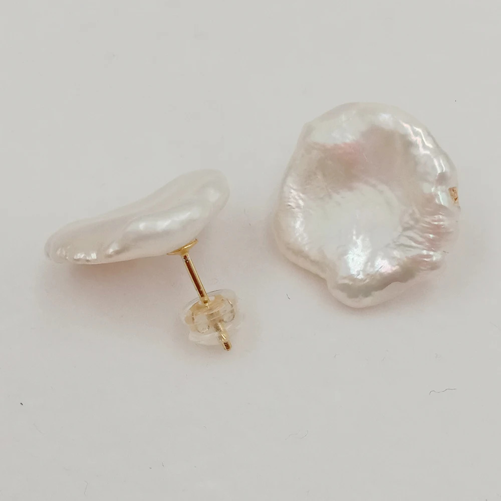 Keshi Baroque Pearl Set 925 Silver Pearl Set Comes with Necklace and Earrings 100% Natural Frozen Pearls - High Quality Great Baroque Pearls 241115