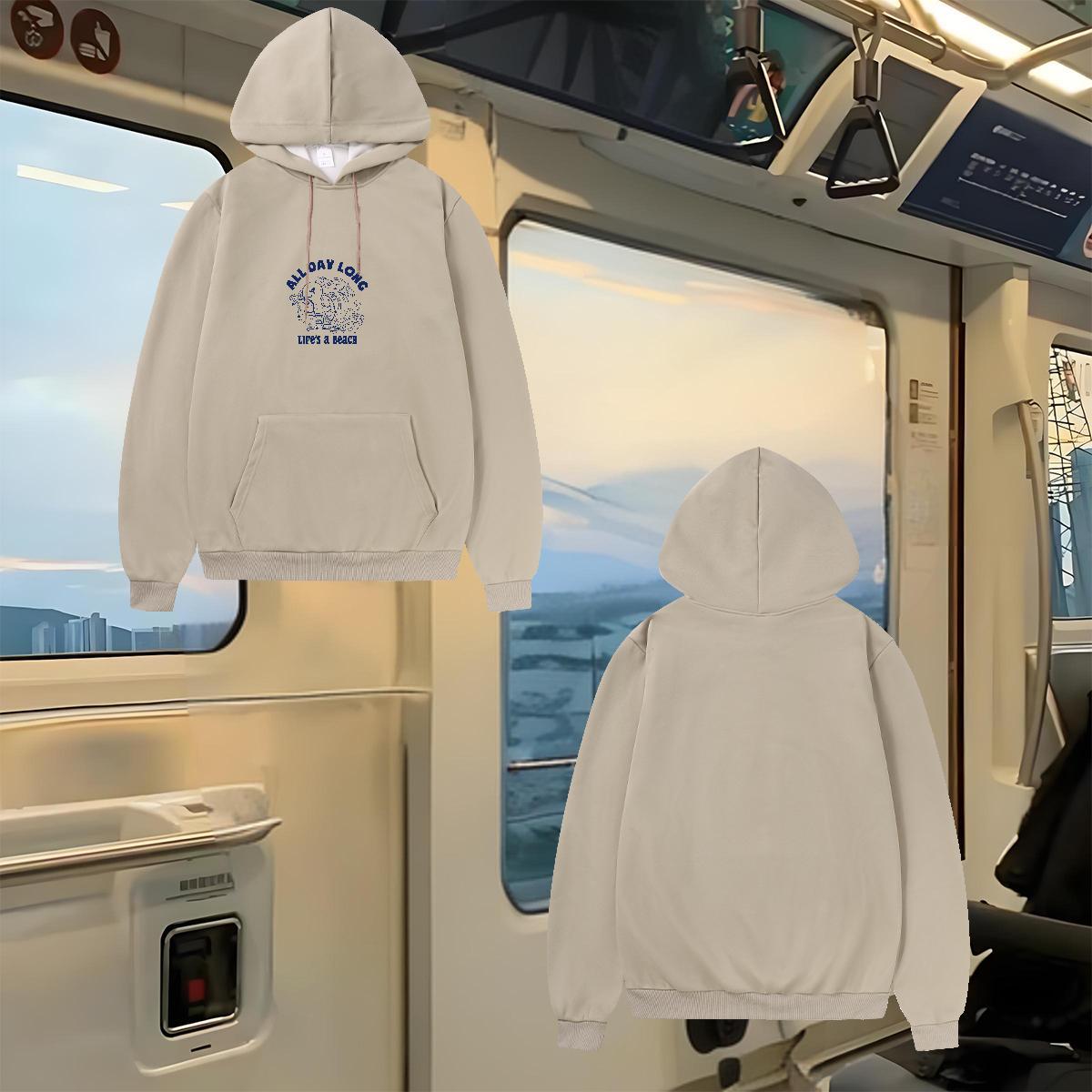 Designer Hoodie Tops Hoody Loose Women Tops Hoodie DIY Anime Velvet Thick Breathable Soft Street Wear