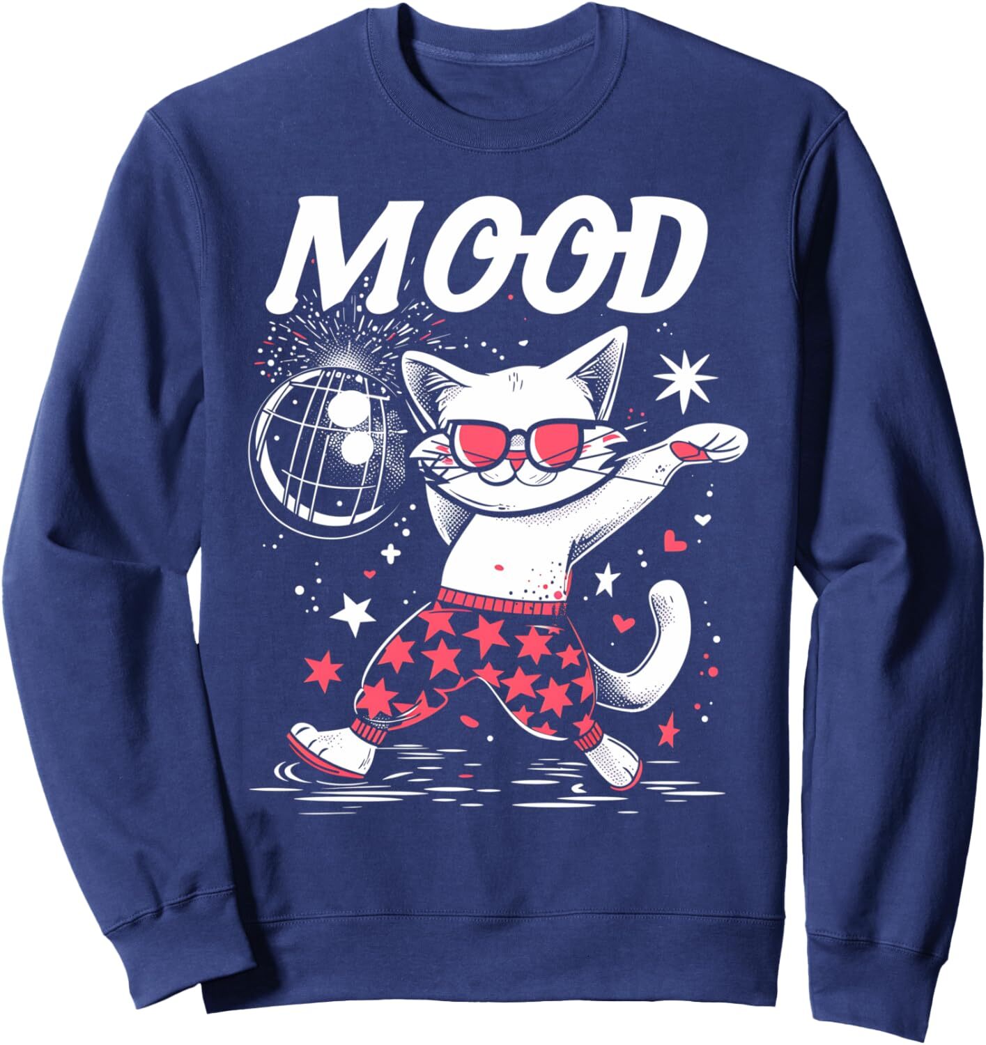 Long Sleeve Shirts for Men sweatshirt Cat Lover Party Cat Mood Dance Funny Cat Lover Sweatshirt T shirt Tee Streetwear Casual tops clothes