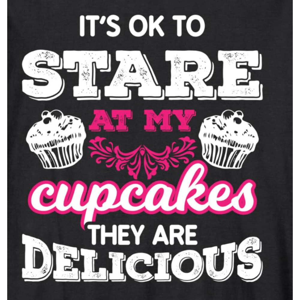 Long Sleeve Shirts for Men sweatshirt Funny Stare At My Cupcakes They're Delicious Gift Long Sleeve T-Shirt T shirt Tee Streetwear Casual tops cl