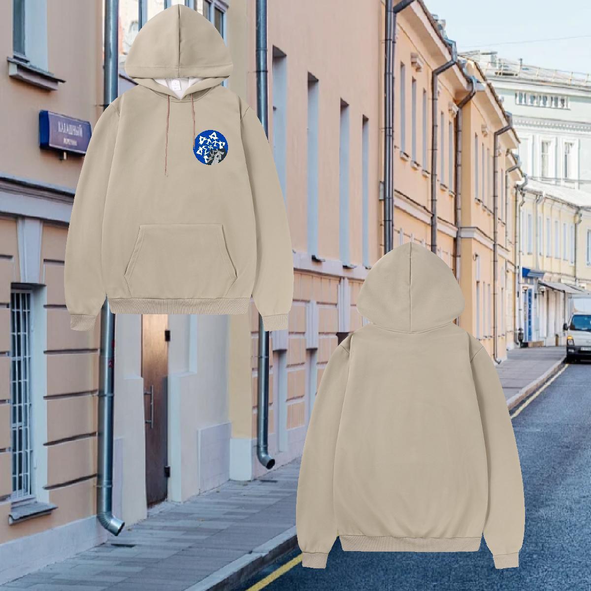 Stylist Woman Hoodie Black White Soft Couples Hoodie Tops Hoodie Thick Plush Breathable Soft Street Wear