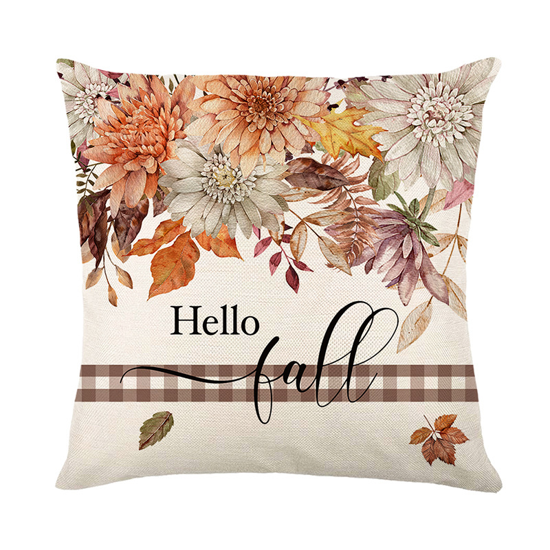 Throw Pillow Covers Spring Summer Garden Flowers Farmhouse Outside Furniture Bench Chair Decorative Cushion Cases 18x18 inch for Swing Deep Seat Bed C