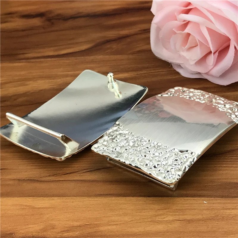 Belt Buckles For Men Mirror Alloy Buckle Diy Accessories Metal Clip Ceinture Homme Boucle AK0016 240401