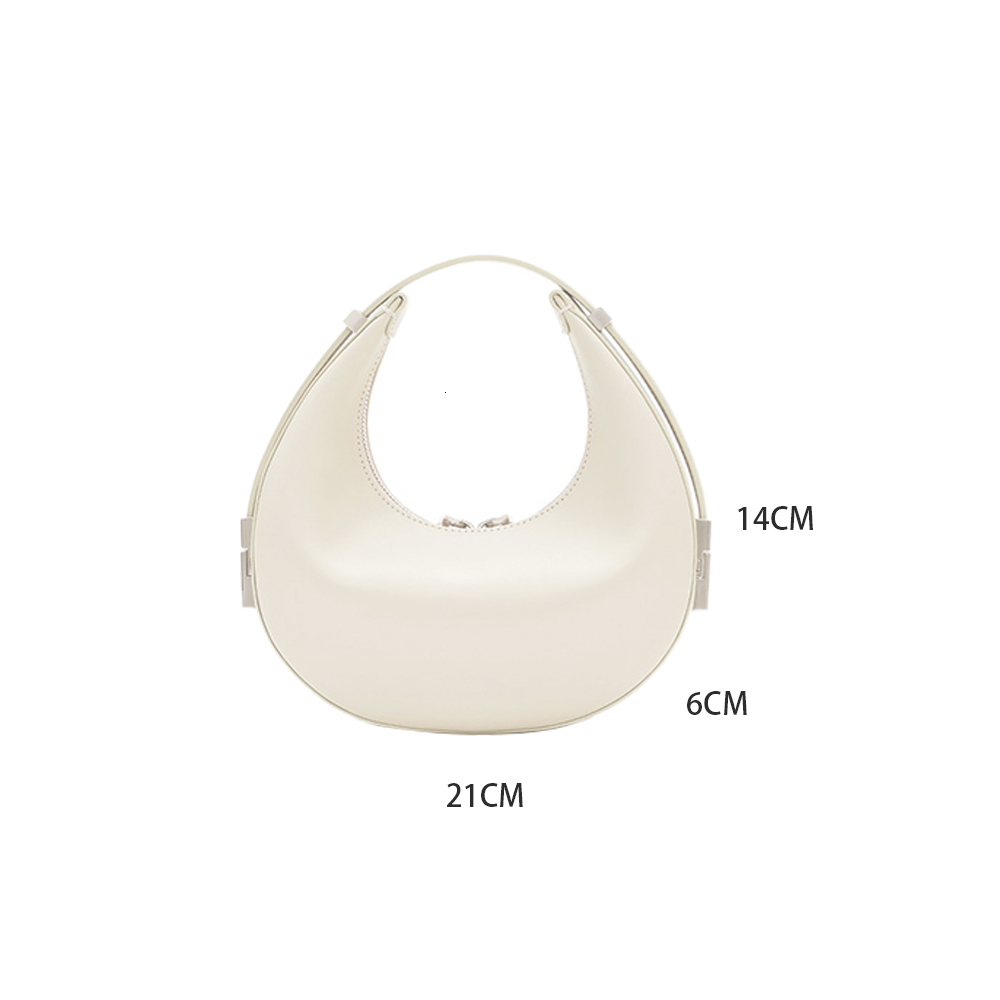 New Stylish Half Moon Women's Trend 2024 Underarm Armpit Bag Leather Purses Fashion Handbags dddmymoon