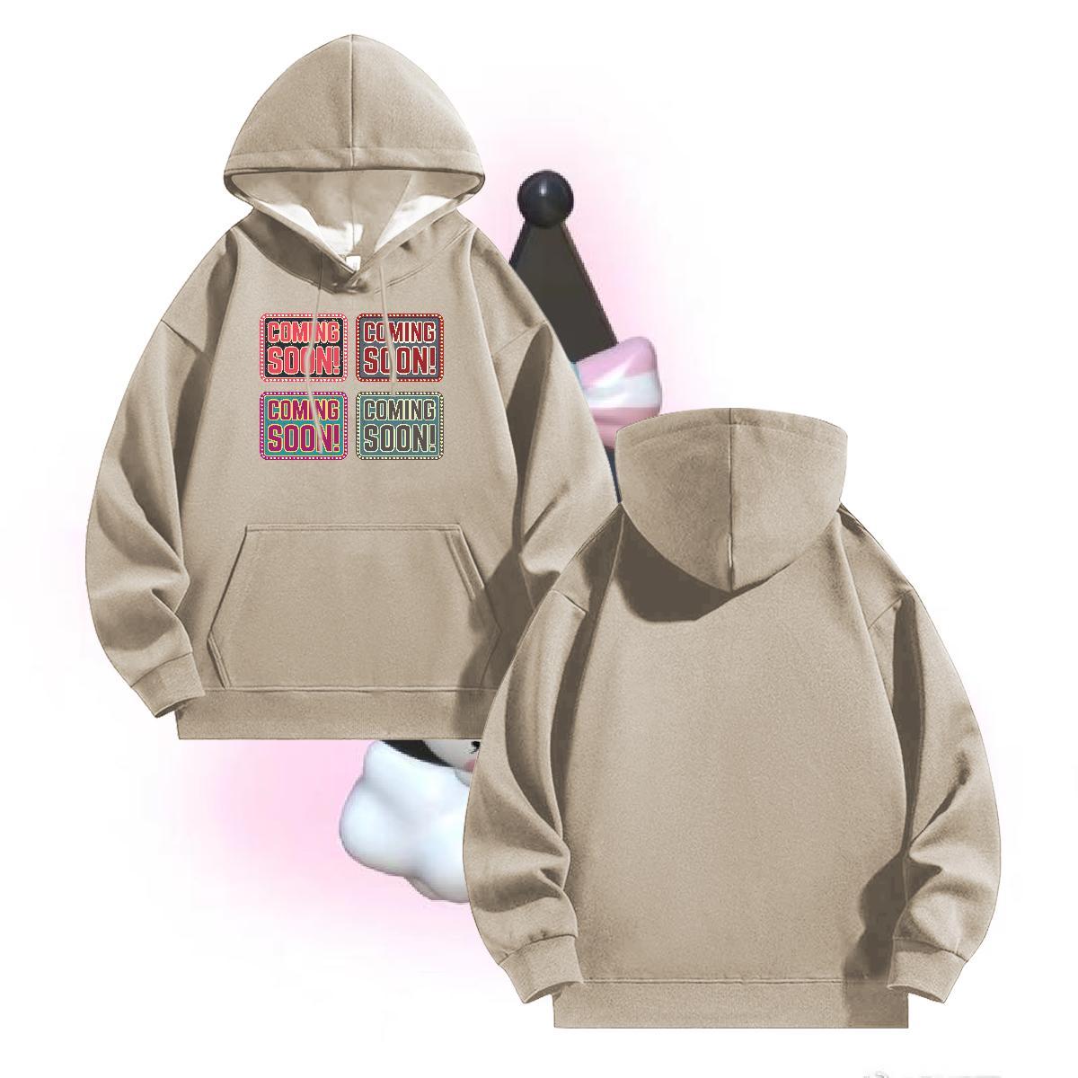 New Arrival Womens Hoodie Hooded Collar Long Sleeves Classic Lady Clothes Hoodie DIY Printed Tops Hoodie Warm Fleece Street