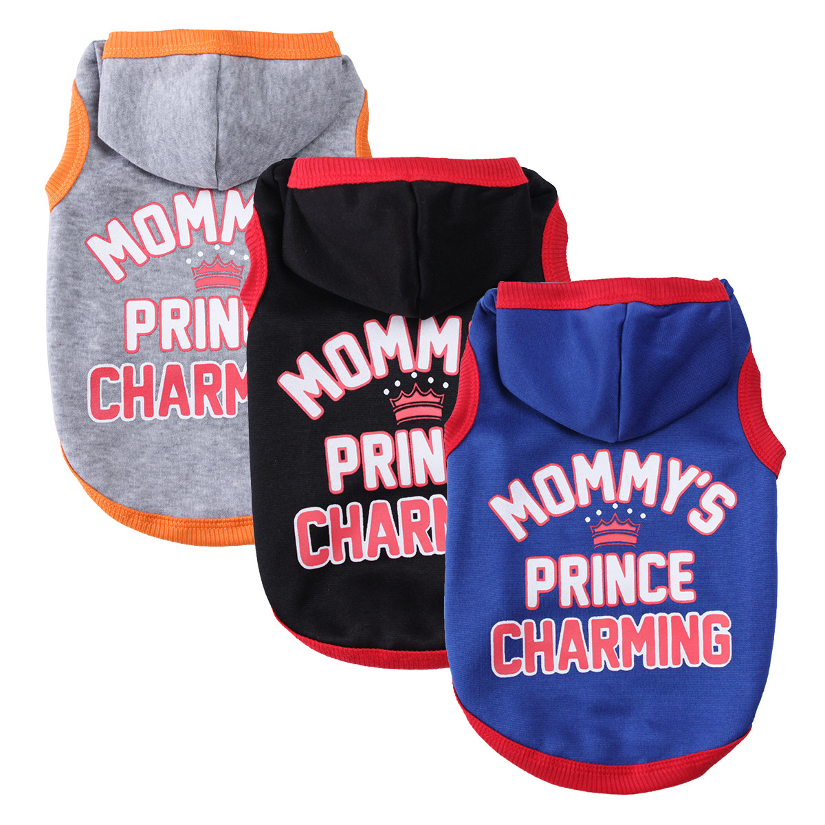 Fashion Design Printing Letter Dog Hoodie No Sleeves Autumn Winter New Dog Clothes