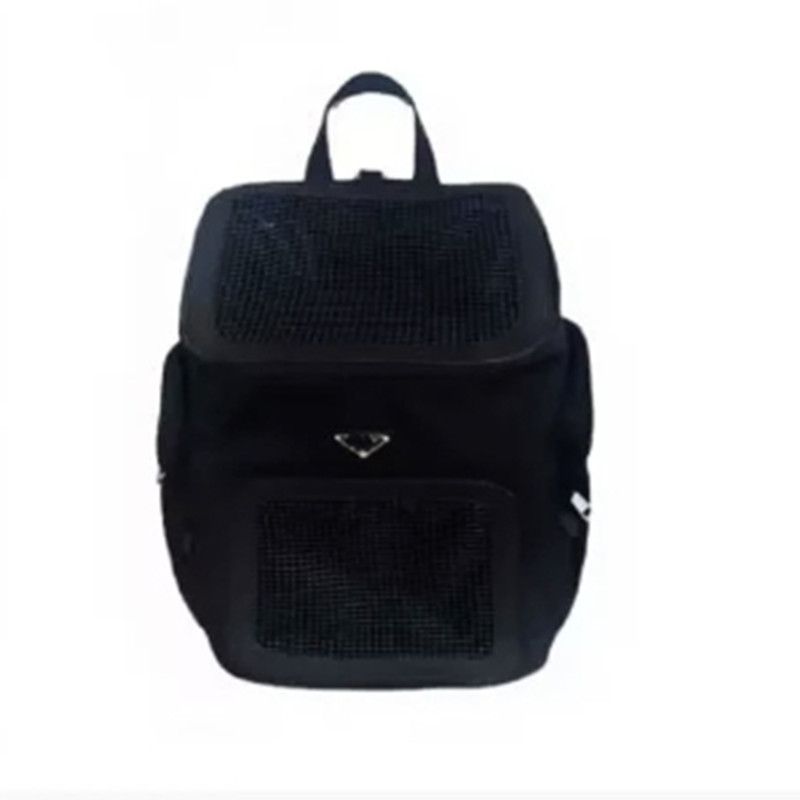 Others Dog Carrier Dog Carrier Black Backpack Pomeranian Maltese Dog Totes Cat Carrying Bag Waterproof Pet Outing Bag With Fashion Letters Large Size 