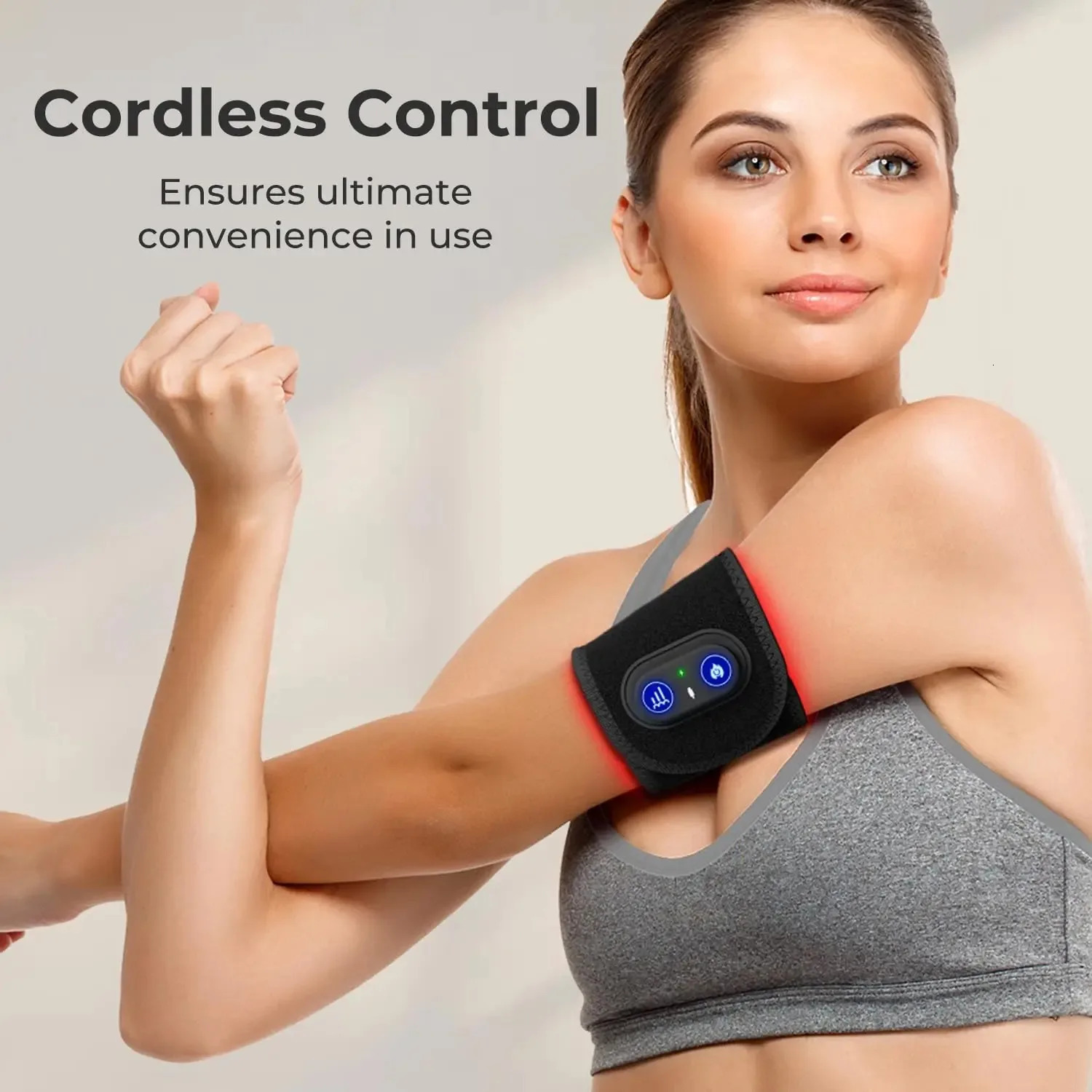 Sports wristband wearable red light therapy stand red light therapy stand wrist support stand hand massager 660nm 850nm LED lights 241114