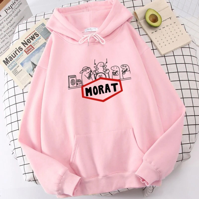 Designer's new Morat hooded sweatshirt Haruku hooded sweatshirt for women Ullsang cute autumn sportswear hooded sweatshirt long sleeved wool swea