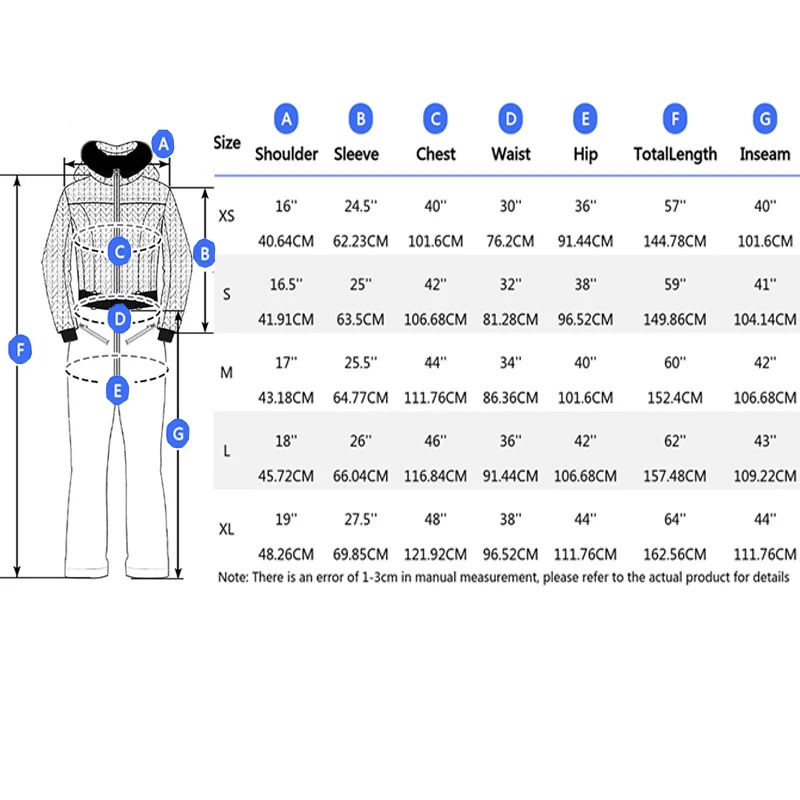 2025 Winter Fit Skiing Suites Women Warm Snow Jumpsuit Outdoor Waterproof Windproof Ski Clothes Pro Snowfield Tracuit Hoodie