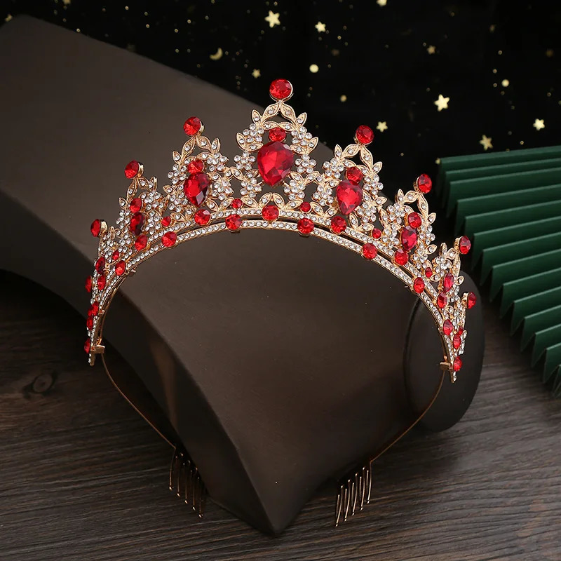 AINAMEISI Fashion Bridal Crown Wedding Alloy Rhinestone Crown Queen Birthday Non slip Comb Headband Jewelry 241115