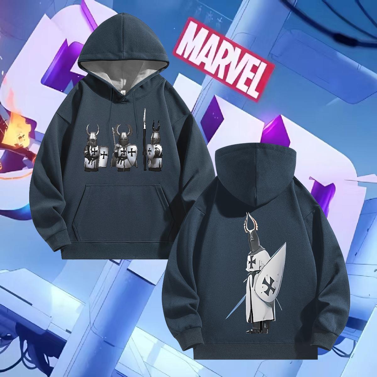 Factory Direct Hoodie for Men Daily Outfit Popular Men Hoodie Hooded Collar Long Sleeves Oversized Pullover Hoodie Velvet Thick