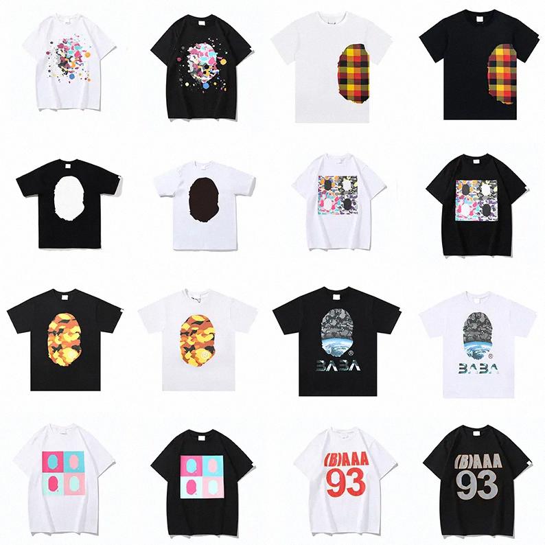 mens women designer fashion t shirt hip hop clothes summer shirts women t shirts paint couple short sleeves cottom tee loose 367OT