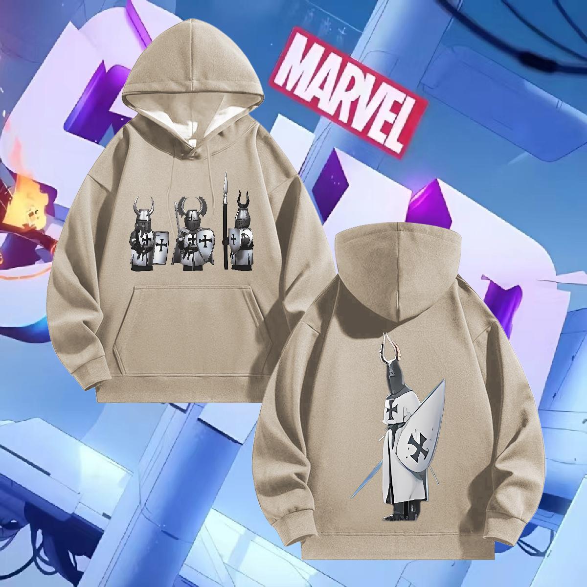 Factory Direct Hoodie for Men Daily Outfit Popular Men Hoodie Hooded Collar Long Sleeves Oversized Pullover Hoodie Velvet Thick