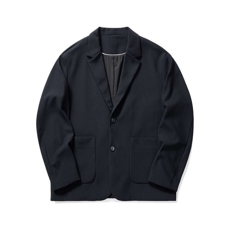 Momaike Simple Solid Color Casual For Men 2024 Autumn New Light Business Men's Suit Coat 80901