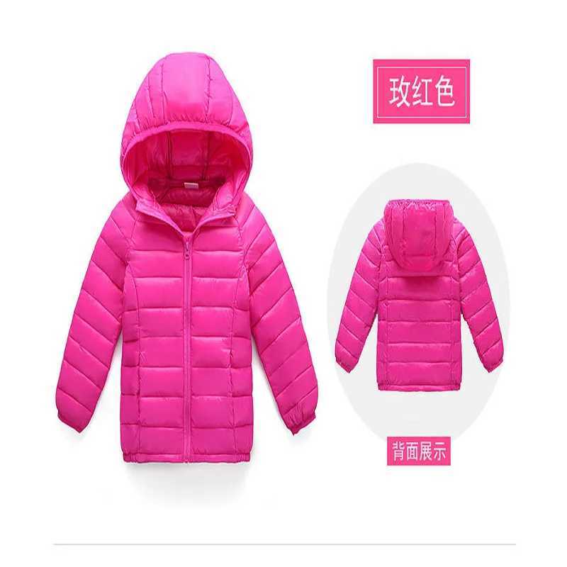 Hot selling autumn and winter childrens down jackets cute girls childrens clothing childrens warm jackets X241115