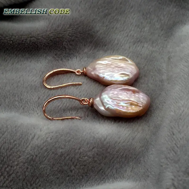 Special Rainbow Baroque Coin Pearl Necklace Hook Pendant Earring Set m Red Gold Plated Beads Mixed Color Elegant Suitable for Women 241115