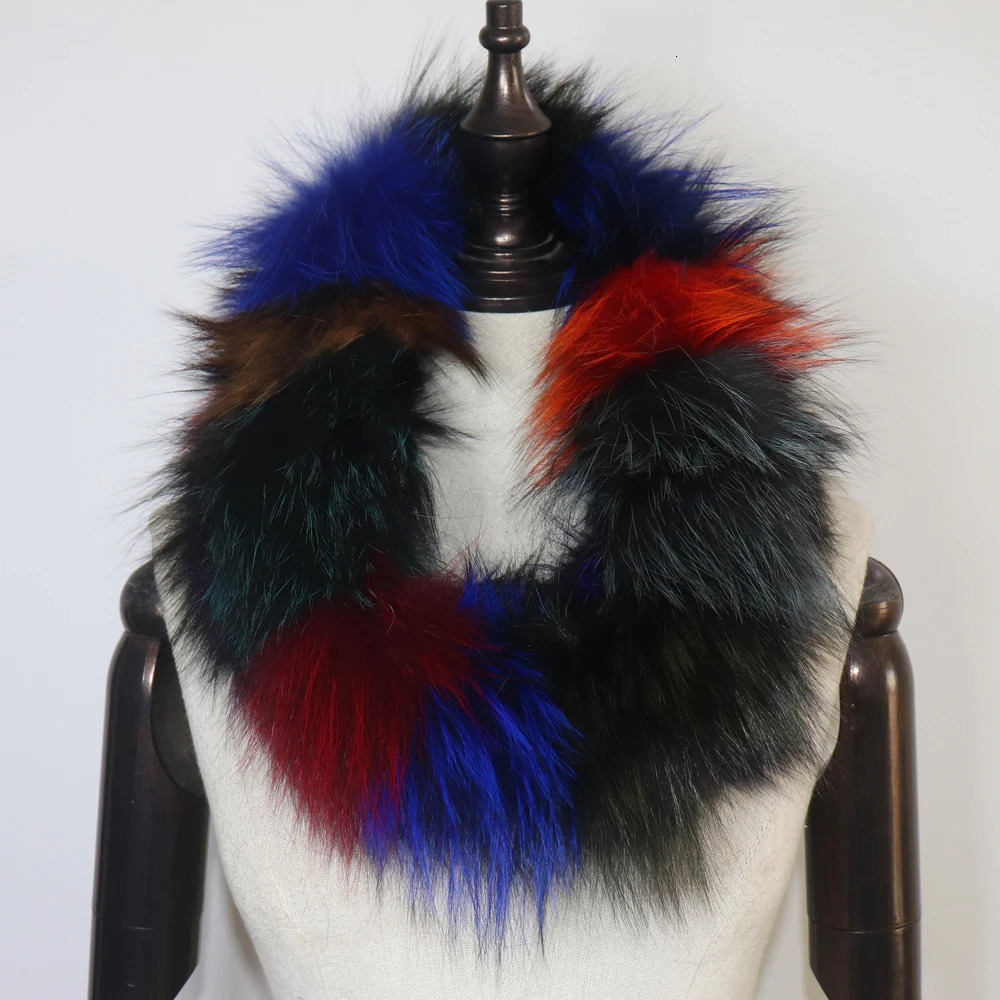 Quality Women Winter Real Fur Scarf Warm Fox Fur Headband Ring Natural Fox Fur Scarves Fashion Lady Natural Fur Mufflers 241115
