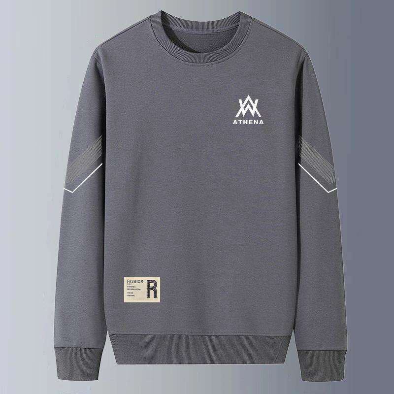 Sweatshirt Spring And 2024 Youth Long Sleeved Men's Jacket New Round Neck Loose Autumn Hooded Top