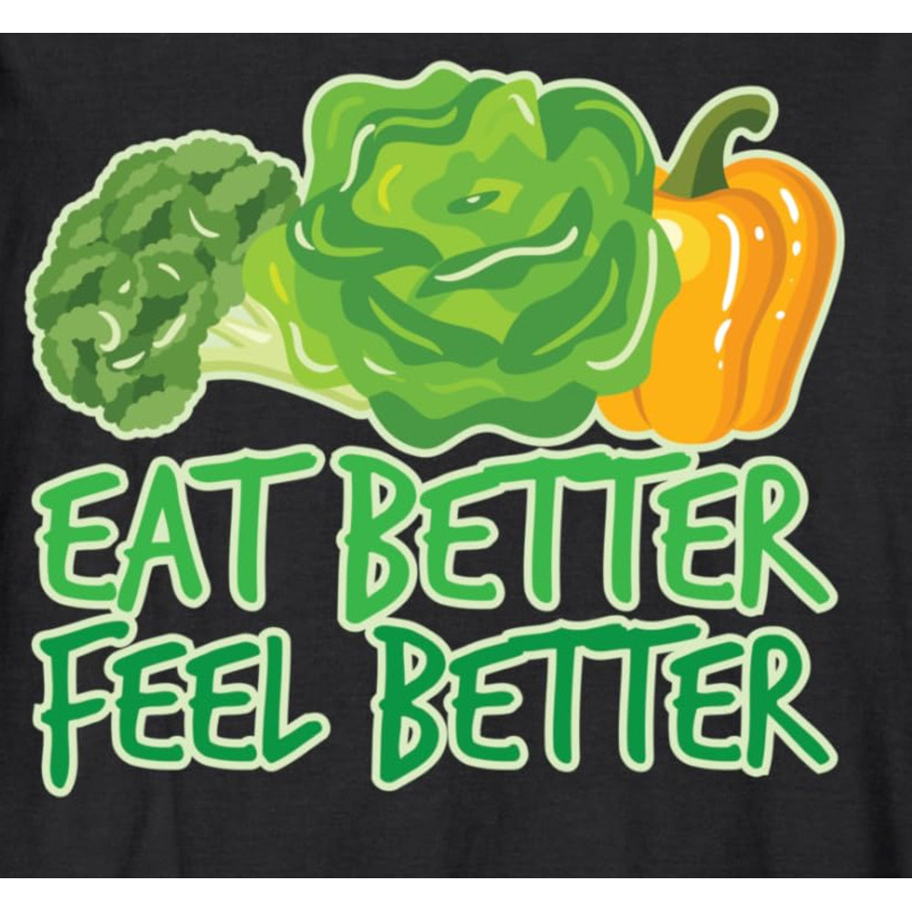 Long Sleeve Shirts for Men sweatshirt Eat Better Feel Better Vegan Healthy Food Gift Long Sleeve T-Shirt T shirt Tee Streetwear Casual tops clothes co