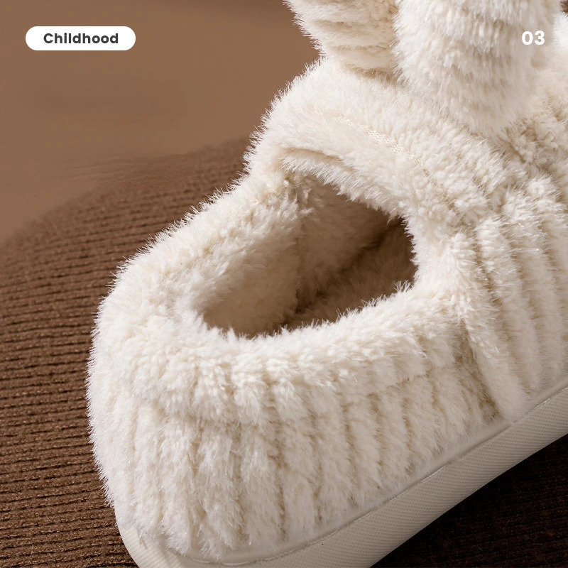 Childrens Cotton Slippers Autumn And Winter Anti-skid Girls Cute Cartoon Boys Home Infants Comfortable Christmas Present Gift 241115