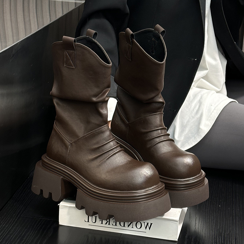 Women's Fashionable Simple Versatile Martin Boots.