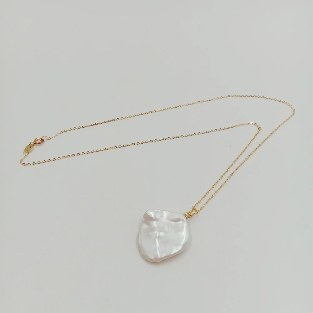 Keshi Baroque Pearl Set 925 Silver Pearl Set Comes with Necklace and Earrings 100% Natural Frozen Pearls - High Quality Great Baroque Pearls 241115