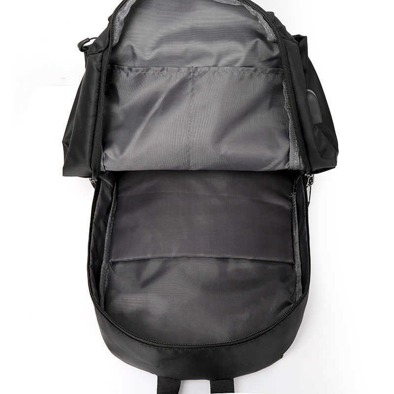New Polyester Student Backpack Men's Korean Version Campus Student Backpack Simple Men's Backpack Travel Leisure Bag