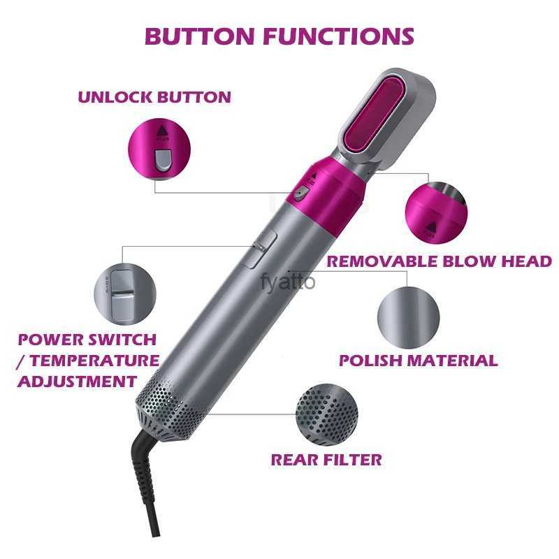 Hair Curlers Straighteners Blowing comb straight hair dryer curling rod multifunctional five in one hot air multi head automatic curler H240415 8ENO